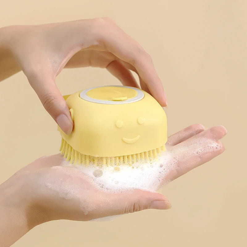 Pet Dog Silicone Bath Brush Cleaning Care Baby Baby Bath Massage Brushdog Brush Shampoo Massager Bath Brush Pet Supplies